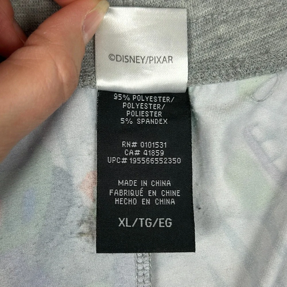 Disney Pixar Toy Story Buzz Lightyear Sleep Pants Unisex XL Gray Graphic Print